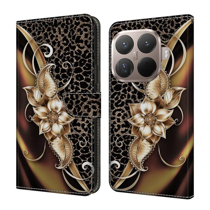 Funda para teléfono de cuero vegano pintado con efecto cristal, For Xiaomi 17T Pro 5G, For Xiaomi 17T 5G, For Xiaomi 17 Ultra, For Xiaomi 15T Pro 5G, For Xiaomi 15T 5G, For Xiaomi 15 Pro