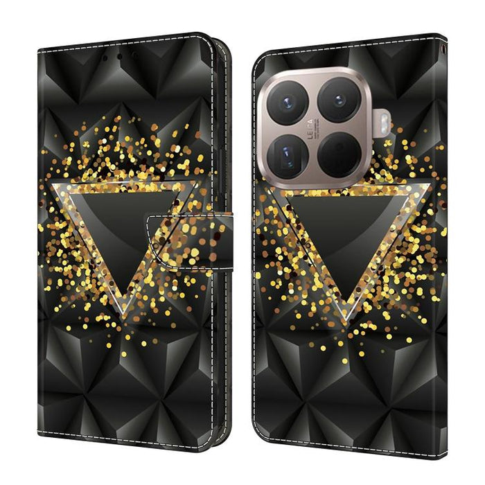 Funda para teléfono de cuero vegano pintado con efecto cristal, For Xiaomi 17T Pro 5G, For Xiaomi 17T 5G, For Xiaomi 17 Ultra, For Xiaomi 15T Pro 5G, For Xiaomi 15T 5G, For Xiaomi 15 Pro