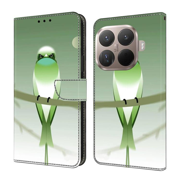 Funda para teléfono de cuero vegano pintado con efecto cristal, For Xiaomi 17T Pro 5G, For Xiaomi 17T 5G, For Xiaomi 17 Ultra, For Xiaomi 15T Pro 5G, For Xiaomi 15T 5G, For Xiaomi 15 Pro