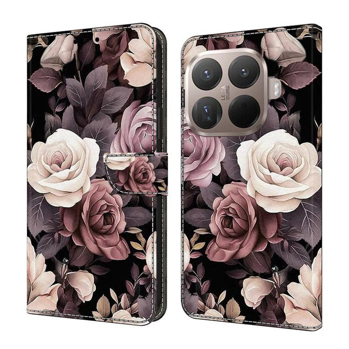Funda para teléfono de cuero vegano pintado con efecto cristal, For Xiaomi 17T Pro 5G, For Xiaomi 17T 5G, For Xiaomi 17 Ultra, For Xiaomi 15T Pro 5G, For Xiaomi 15T 5G, For Xiaomi 15 Pro
