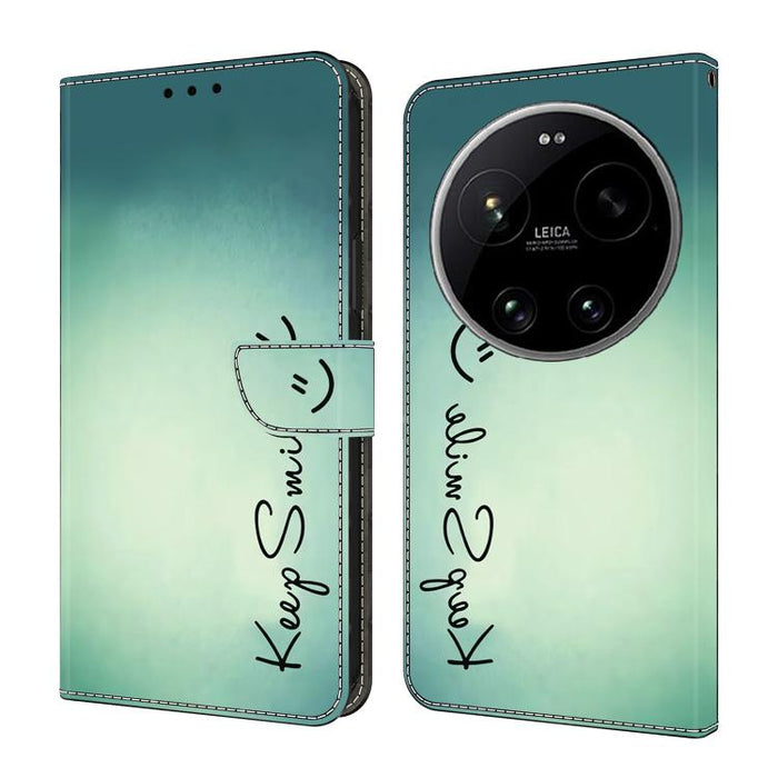 Funda para teléfono de cuero vegano pintado con efecto cristal, For Xiaomi 17T Pro 5G, For Xiaomi 17T 5G, For Xiaomi 17 Ultra, For Xiaomi 15T Pro 5G, For Xiaomi 15T 5G, For Xiaomi 15 Pro