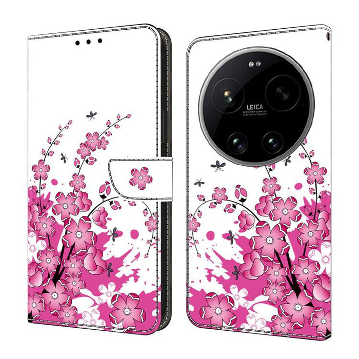 Funda para teléfono de cuero vegano pintado con efecto cristal, For Xiaomi 17T Pro 5G, For Xiaomi 17T 5G, For Xiaomi 17 Ultra, For Xiaomi 15T Pro 5G, For Xiaomi 15T 5G, For Xiaomi 15 Pro