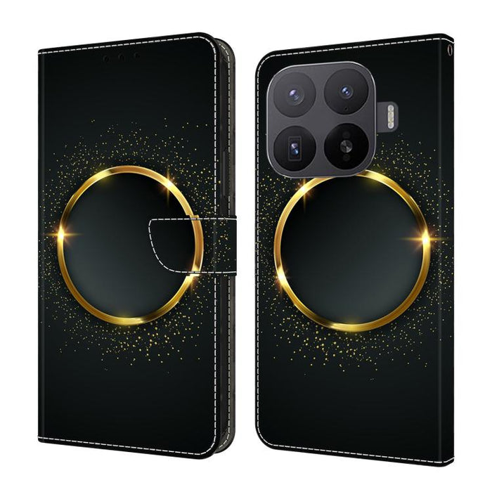 Funda para teléfono de cuero vegano pintado con efecto cristal, For Xiaomi 17T Pro 5G, For Xiaomi 17T 5G, For Xiaomi 17 Ultra, For Xiaomi 15T Pro 5G, For Xiaomi 15T 5G, For Xiaomi 15 Pro