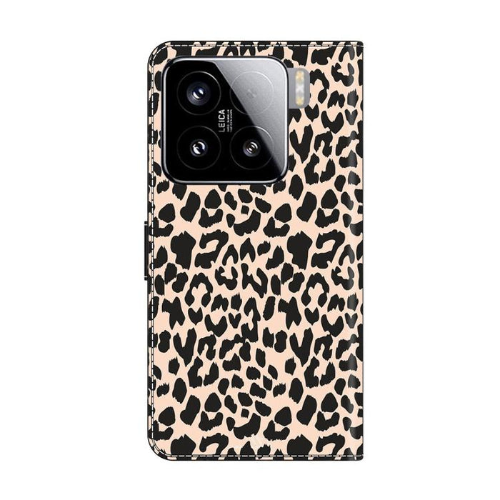 Funda para teléfono de cuero vegano pintado con efecto cristal, For Xiaomi 15