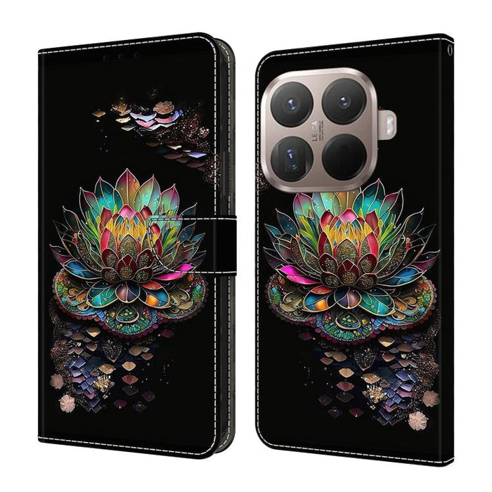 Funda para teléfono de cuero vegano pintado con efecto cristal, For Xiaomi 17T Pro 5G, For Xiaomi 17T 5G, For Xiaomi 17 Ultra, For Xiaomi 15T Pro 5G, For Xiaomi 15T 5G, For Xiaomi 15 Pro
