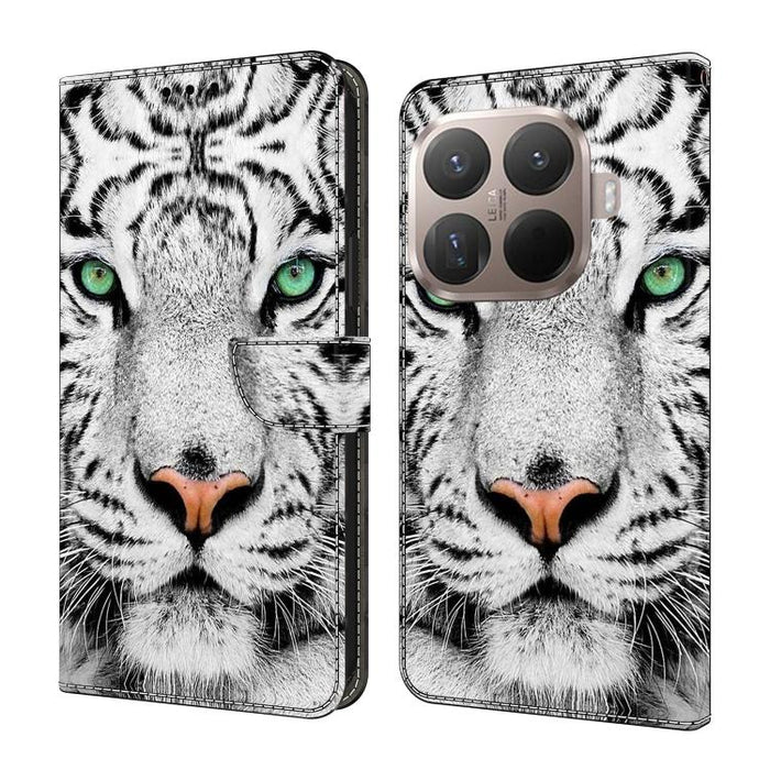 Funda para teléfono de cuero vegano pintado con efecto cristal, For Xiaomi 17T Pro 5G, For Xiaomi 17T 5G, For Xiaomi 17 Ultra, For Xiaomi 15T Pro 5G, For Xiaomi 15T 5G, For Xiaomi 15 Pro