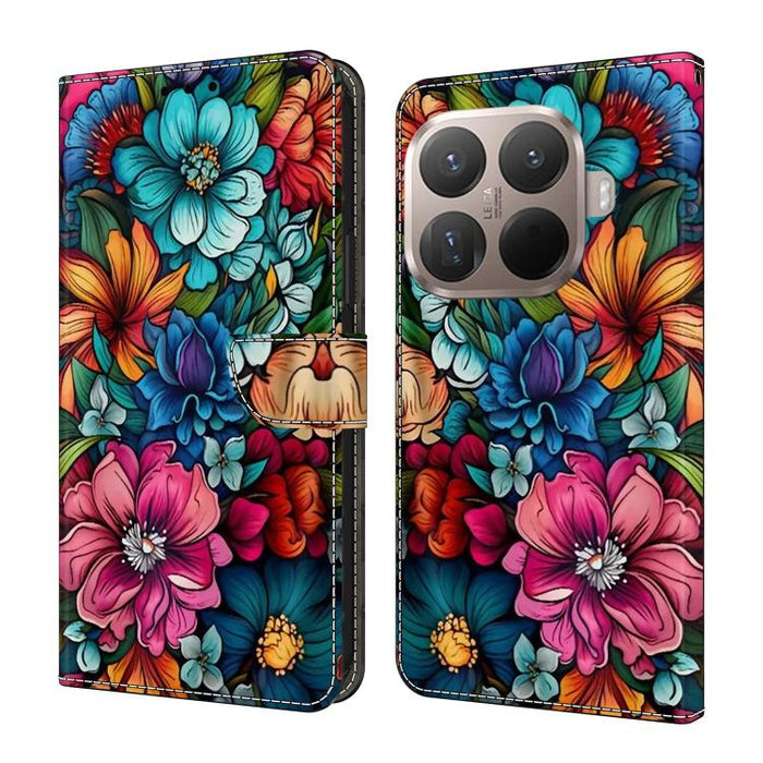 Funda para teléfono de cuero vegano pintado con efecto cristal, For Xiaomi 17T Pro 5G, For Xiaomi 17T 5G, For Xiaomi 17 Ultra, For Xiaomi 15T Pro 5G, For Xiaomi 15T 5G, For Xiaomi 15 Pro