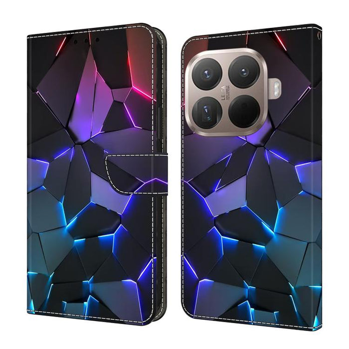 Funda para teléfono de cuero vegano pintado con efecto cristal, For Xiaomi 17T Pro 5G, For Xiaomi 17T 5G, For Xiaomi 17 Ultra, For Xiaomi 15T Pro 5G, For Xiaomi 15T 5G, For Xiaomi 15 Pro