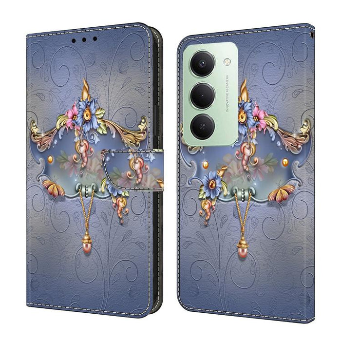 Funda para teléfono de cuero vegano pintado con efecto cristal, For Redmi A7 4G 171.8mm, For Redmi Note 15 4G / 5G Global 164mm, For Redmi Note 15 Pro 5G Global 163.6mm, For Redmi 15C 5G / 4G EU 173mm / Poco C85 5G                                      ...