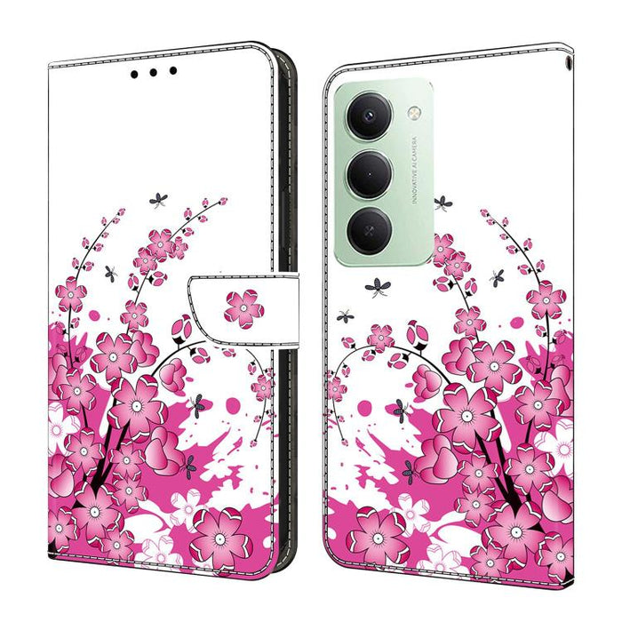 Funda para teléfono de cuero vegano pintado con efecto cristal, For Redmi A7 4G 171.8mm, For Redmi Note 15 4G / 5G Global 164mm, For Redmi Note 15 Pro 5G Global 163.6mm, For Redmi 15C 5G / 4G EU 173mm / Poco C85 5G                                      ...