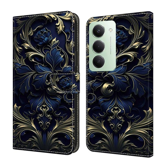 Funda para teléfono de cuero vegano pintado con efecto cristal, For Redmi A7 4G 171.8mm, For Redmi Note 15 4G / 5G Global 164mm, For Redmi Note 15 Pro 5G Global 163.6mm, For Redmi 15C 5G / 4G EU 173mm / Poco C85 5G                                      ...