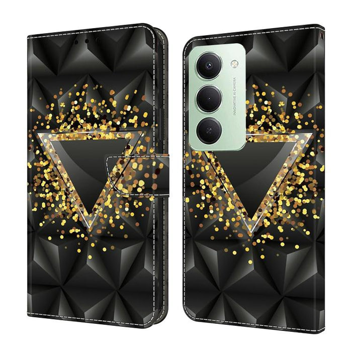 Funda para teléfono de cuero vegano pintado con efecto cristal, For Redmi A7 4G 171.8mm, For Redmi Note 15 4G / 5G Global 164mm, For Redmi Note 15 Pro 5G Global 163.6mm, For Redmi 15C 5G / 4G EU 173mm / Poco C85 5G                                      ...