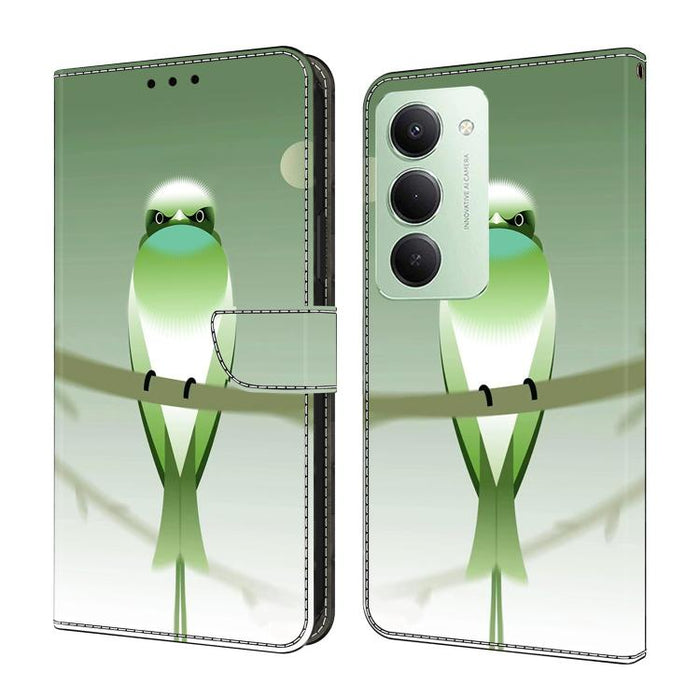 Funda para teléfono de cuero vegano pintado con efecto cristal, For Redmi A7 4G 171.8mm, For Redmi Note 15 4G / 5G Global 164mm, For Redmi Note 15 Pro 5G Global 163.6mm, For Redmi 15C 5G / 4G EU 173mm / Poco C85 5G                                      ...