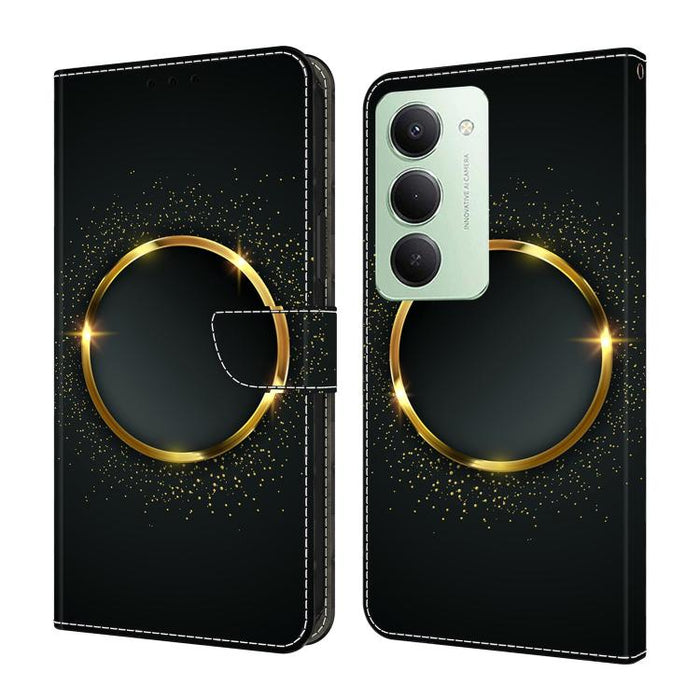 Funda para teléfono de cuero vegano pintado con efecto cristal, For Redmi A7 4G 171.8mm, For Redmi Note 15 4G / 5G Global 164mm, For Redmi Note 15 Pro 5G Global 163.6mm, For Redmi 15C 5G / 4G EU 173mm / Poco C85 5G                                      ...