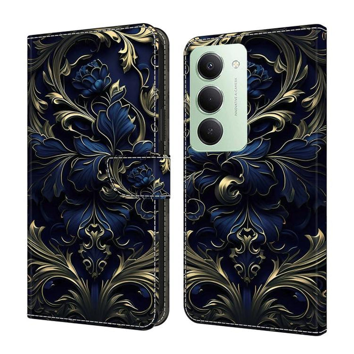 Funda para teléfono de cuero vegano pintado con efecto cristal, For Redmi A7 4G 171.8mm, For Redmi Note 15 4G / 5G Global 164mm, For Redmi Note 15 Pro 5G Global 163.6mm, For Redmi 15C 5G / 4G EU 173mm / Poco C85 5G                                      ...