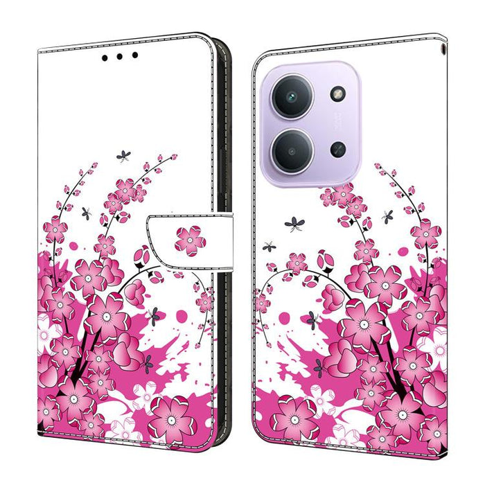 Funda para teléfono de cuero vegano pintado con efecto cristal, For Redmi A7 4G 171.8mm, For Redmi Note 15 4G / 5G Global 164mm, For Redmi Note 15 Pro 5G Global 163.6mm, For Redmi 15C 5G / 4G EU 173mm / Poco C85 5G                                      ...