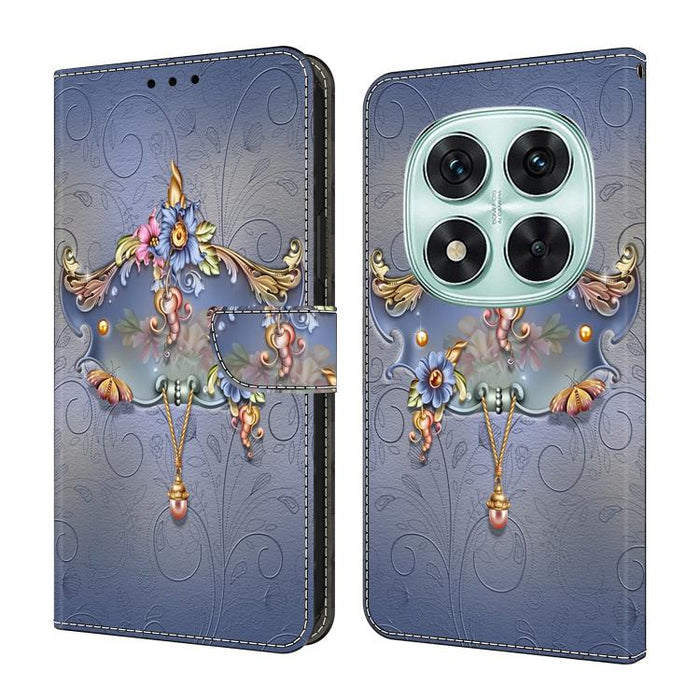 Funda para teléfono de cuero vegano pintado con efecto cristal, For Redmi 15C 5G / 4G Global 171mm, For Redmi Note 14 4G 164.84mm, For Redmi Note 14 Pro+ 5G / Poco X7, For Redmi Note 14 Pro 4G, For Redmi Note 14 4G 163.25mm, For Redmi Note 14 5G