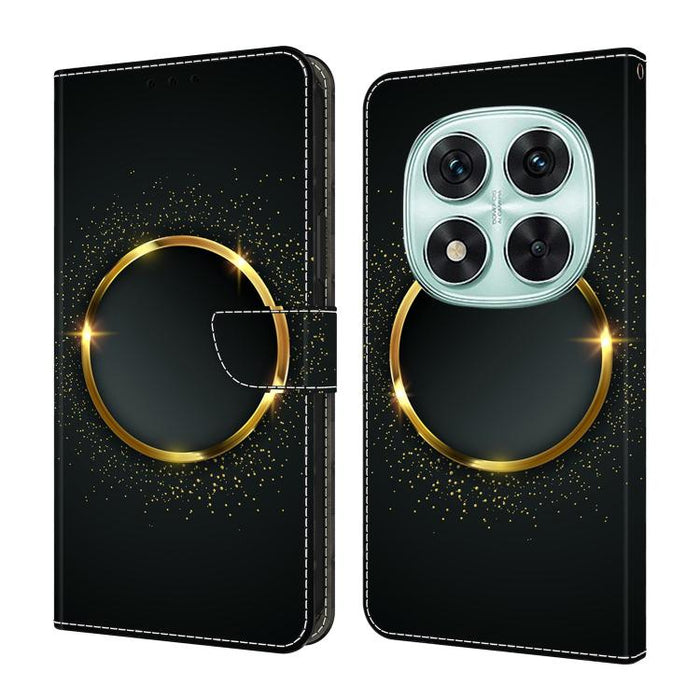 Funda para teléfono de cuero vegano pintado con efecto cristal, For Redmi 15C 5G / 4G Global 171mm, For Redmi Note 14 4G 164.84mm, For Redmi Note 14 Pro+ 5G / Poco X7, For Redmi Note 14 Pro 4G, For Redmi Note 14 4G 163.25mm, For Redmi Note 14 5G