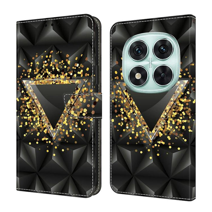 Funda para teléfono de cuero vegano pintado con efecto cristal, For Redmi 15C 5G / 4G Global 171mm, For Redmi Note 14 4G 164.84mm, For Redmi Note 14 Pro+ 5G / Poco X7, For Redmi Note 14 Pro 4G, For Redmi Note 14 4G 163.25mm, For Redmi Note 14 5G