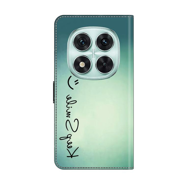Funda para teléfono de cuero vegano pintado con efecto cristal, For Redmi Note 14 Pro 5G, For Redmi 14C 4G, For Redmi 13C 4G / 5G, For Redmi K70E / Poco X6 Pro
