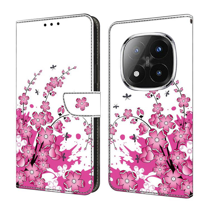 Funda para teléfono de cuero vegano pintado con efecto cristal, For Redmi 15C 5G / 4G Global 171mm, For Redmi Note 14 4G 164.84mm, For Redmi Note 14 Pro+ 5G / Poco X7, For Redmi Note 14 Pro 4G, For Redmi Note 14 4G 163.25mm, For Redmi Note 14 5G