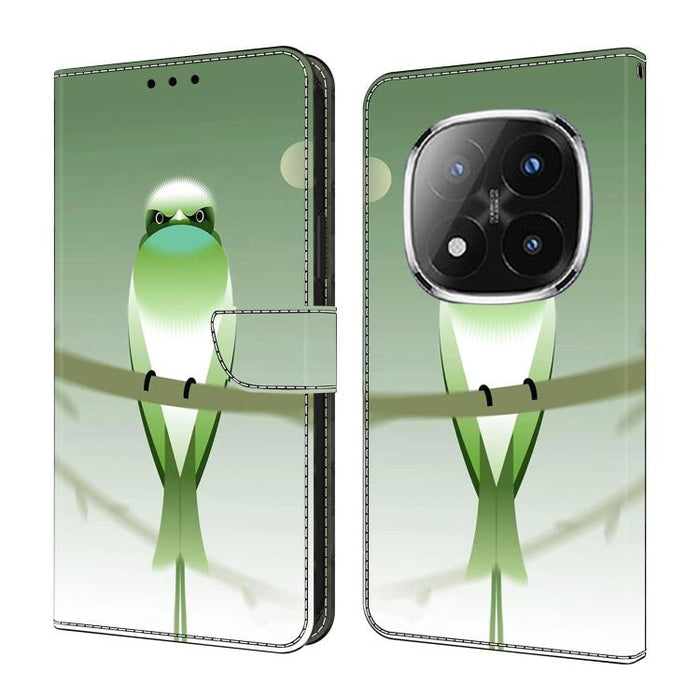 Funda para teléfono de cuero vegano pintado con efecto cristal, For Redmi 15C 5G / 4G Global 171mm, For Redmi Note 14 4G 164.84mm, For Redmi Note 14 Pro+ 5G / Poco X7, For Redmi Note 14 Pro 4G, For Redmi Note 14 4G 163.25mm, For Redmi Note 14 5G