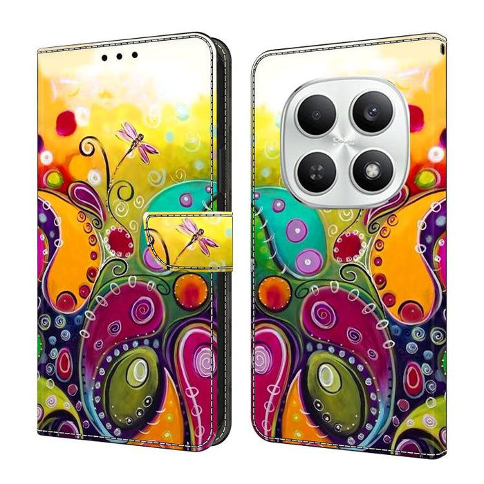 Funda para teléfono de cuero vegano pintado con efecto cristal, For Redmi A7 4G 171.8mm, For Redmi Note 15 4G / 5G Global 164mm, For Redmi Note 15 Pro 5G Global 163.6mm, For Redmi 15C 5G / 4G EU 173mm / Poco C85 5G                                      ...