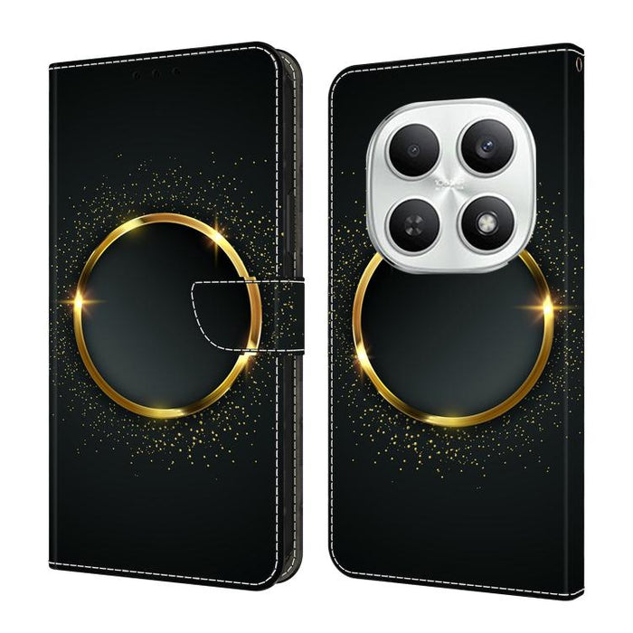 Funda para teléfono de cuero vegano pintado con efecto cristal, For Redmi A7 4G 171.8mm, For Redmi Note 15 4G / 5G Global 164mm, For Redmi Note 15 Pro 5G Global 163.6mm, For Redmi 15C 5G / 4G EU 173mm / Poco C85 5G                                      ...