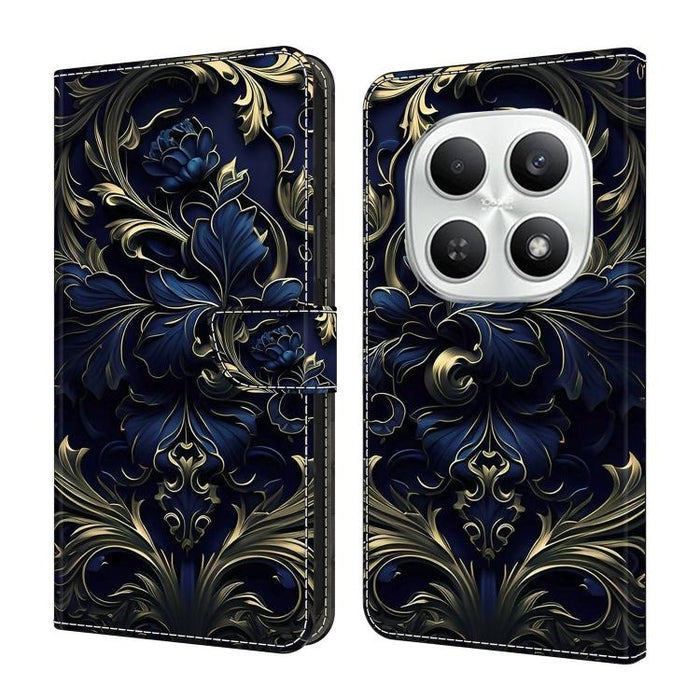 Funda para teléfono de cuero vegano pintado con efecto cristal, For Redmi A7 4G 171.8mm, For Redmi Note 15 4G / 5G Global 164mm, For Redmi Note 15 Pro 5G Global 163.6mm, For Redmi 15C 5G / 4G EU 173mm / Poco C85 5G                                      ...