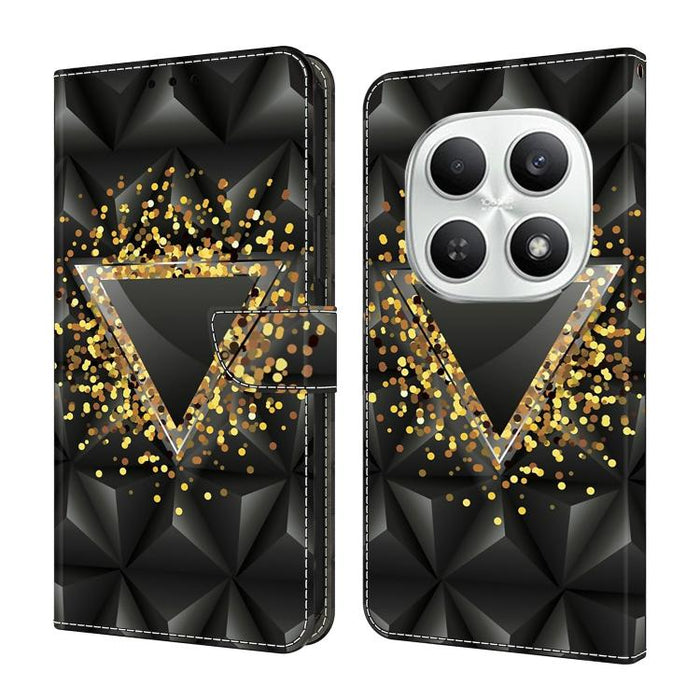 Funda para teléfono de cuero vegano pintado con efecto cristal, For Redmi A7 4G 171.8mm, For Redmi Note 15 4G / 5G Global 164mm, For Redmi Note 15 Pro 5G Global 163.6mm, For Redmi 15C 5G / 4G EU 173mm / Poco C85 5G                                      ...