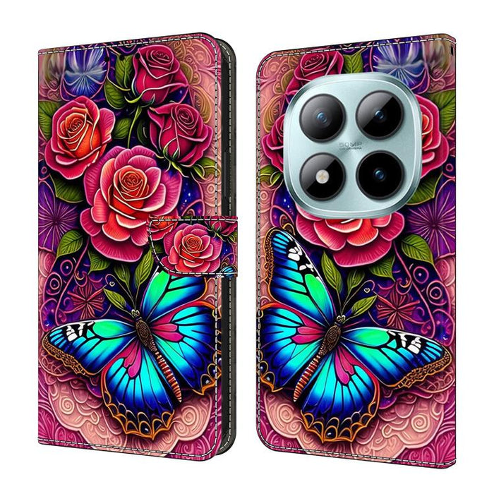 Funda para teléfono de cuero vegano pintado con efecto cristal, For Redmi A7 4G 171.8mm, For Redmi Note 15 4G / 5G Global 164mm, For Redmi Note 15 Pro 5G Global 163.6mm, For Redmi 15C 5G / 4G EU 173mm / Poco C85 5G                                      ...