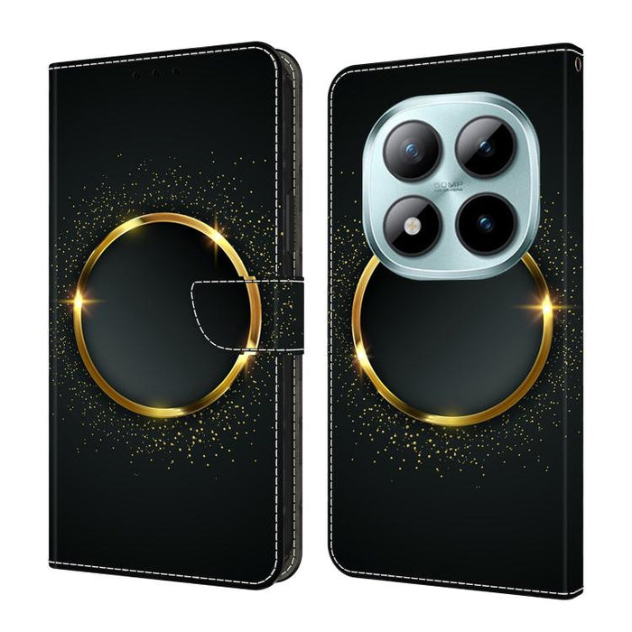 Funda para teléfono de cuero vegano pintado con efecto cristal, For Redmi A7 4G 171.8mm, For Redmi Note 15 4G / 5G Global 164mm, For Redmi Note 15 Pro 5G Global 163.6mm, For Redmi 15C 5G / 4G EU 173mm / Poco C85 5G                                      ...