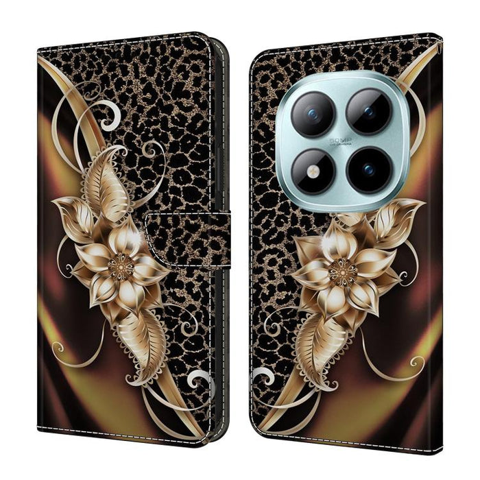 Funda para teléfono de cuero vegano pintado con efecto cristal, For Redmi A7 4G 171.8mm, For Redmi Note 15 4G / 5G Global 164mm, For Redmi Note 15 Pro 5G Global 163.6mm, For Redmi 15C 5G / 4G EU 173mm / Poco C85 5G                                      ...