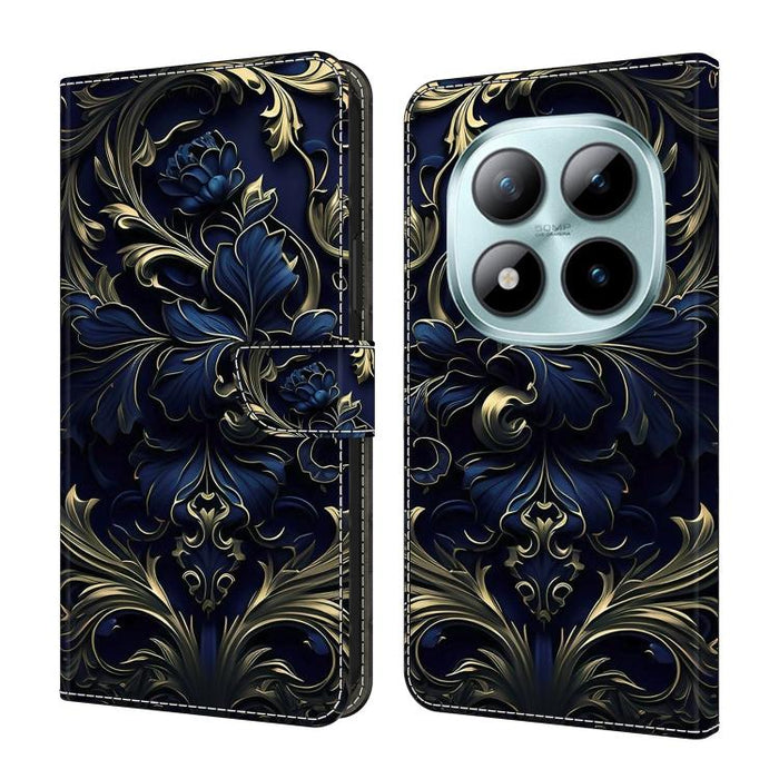 Funda para teléfono de cuero vegano pintado con efecto cristal, For Redmi A7 4G 171.8mm, For Redmi Note 15 4G / 5G Global 164mm, For Redmi Note 15 Pro 5G Global 163.6mm, For Redmi 15C 5G / 4G EU 173mm / Poco C85 5G                                      ...