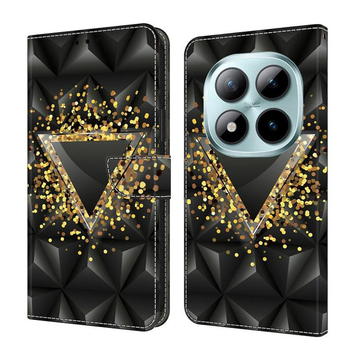 Funda para teléfono de cuero vegano pintado con efecto cristal, For Redmi A7 4G 171.8mm, For Redmi Note 15 4G / 5G Global 164mm, For Redmi Note 15 Pro 5G Global 163.6mm, For Redmi 15C 5G / 4G EU 173mm / Poco C85 5G                                      ...