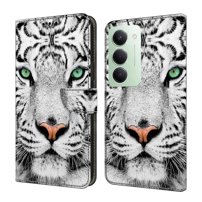 Funda para teléfono de cuero vegano pintado con efecto cristal, For Redmi Note 15 4G / 5G Global 164mm, For Redmi Note 15 Pro 5G Global 163.6mm, For Redmi 15C 5G / 4G EU 173mm / Poco C85 5G, For Redmi 15 5G Global / 15 4G SEA 169.5mm                   ...