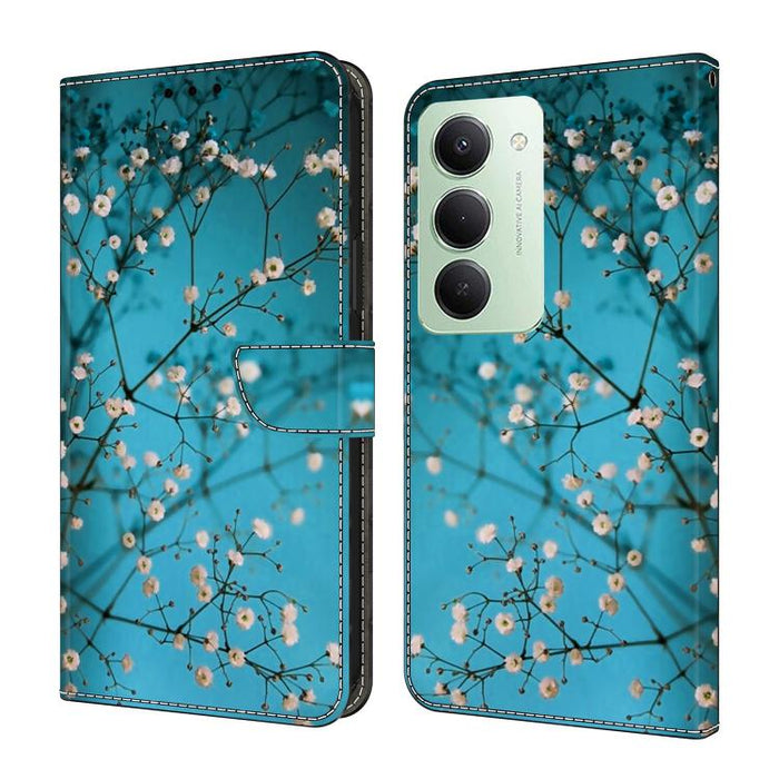Funda para teléfono de cuero vegano pintado con efecto cristal, For Redmi Note 15 4G / 5G Global 164mm, For Redmi Note 15 Pro 5G Global 163.6mm, For Redmi 15C 5G / 4G EU 173mm / Poco C85 5G, For Redmi 15 5G Global / 15 4G SEA 169.5mm                   ...