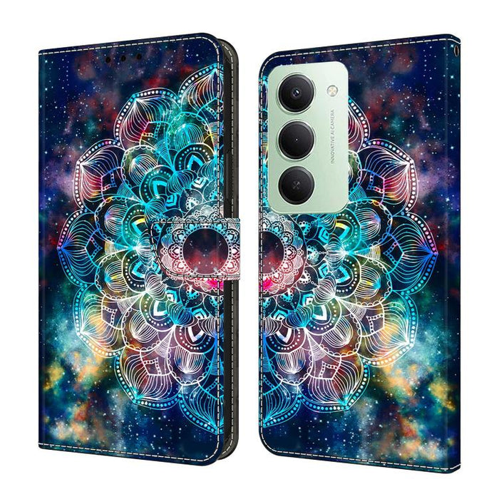Funda para teléfono de cuero vegano pintado con efecto cristal, For Redmi Note 15 4G / 5G Global 164mm, For Redmi Note 15 Pro 5G Global 163.6mm, For Redmi 15C 5G / 4G EU 173mm / Poco C85 5G, For Redmi 15 5G Global / 15 4G SEA 169.5mm                   ...
