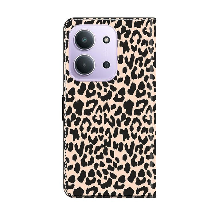 Funda para teléfono de cuero vegano pintado con efecto cristal, For Redmi Note 14 4G 164.84mm, For Redmi Note 14 Pro+ 5G / Poco X7, For Redmi Note 14 Pro 4G, For Redmi Note 14 4G 163.25mm, For Redmi Note 14 5G, For Redmi Note 14 Pro 5G