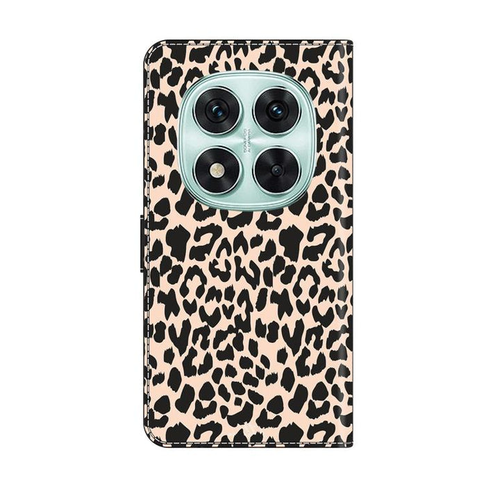 Funda para teléfono de cuero vegano pintado con efecto cristal, For Redmi 14C 4G, For Redmi 13C 4G / 5G, For Redmi K70E / Poco X6 Pro