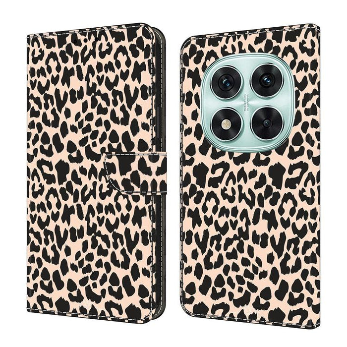 Funda para teléfono de cuero vegano pintado con efecto cristal, For Redmi Note 14 4G 164.84mm, For Redmi Note 14 Pro+ 5G / Poco X7, For Redmi Note 14 Pro 4G, For Redmi Note 14 4G 163.25mm, For Redmi Note 14 5G, For Redmi Note 14 Pro 5G