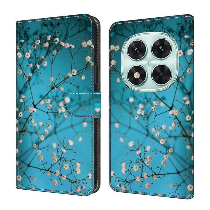 Funda para teléfono de cuero vegano pintado con efecto cristal, For Redmi Note 14 4G 164.84mm, For Redmi Note 14 Pro+ 5G / Poco X7, For Redmi Note 14 Pro 4G, For Redmi Note 14 4G 163.25mm, For Redmi Note 14 5G, For Redmi Note 14 Pro 5G