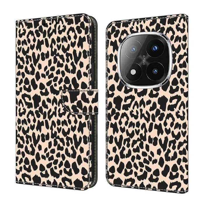 Funda para teléfono de cuero vegano pintado con efecto cristal, For Redmi Note 14 4G 164.84mm, For Redmi Note 14 Pro+ 5G / Poco X7, For Redmi Note 14 Pro 4G, For Redmi Note 14 4G 163.25mm, For Redmi Note 14 5G, For Redmi Note 14 Pro 5G