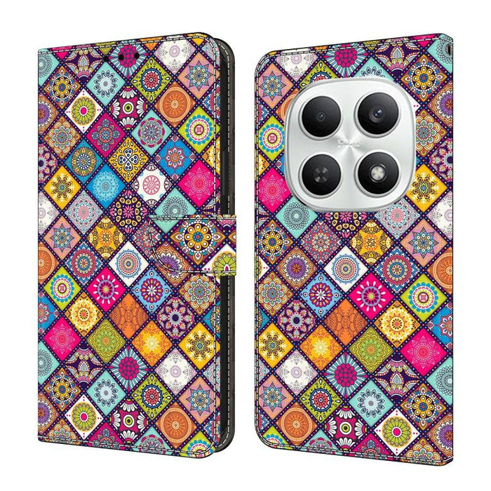 Funda para teléfono de cuero vegano pintado con efecto cristal, For Redmi Note 15 4G / 5G Global 164mm, For Redmi Note 15 Pro 5G Global 163.6mm, For Redmi 15C 5G / 4G EU 173mm / Poco C85 5G, For Redmi 15 5G Global / 15 4G SEA 169.5mm                   ...