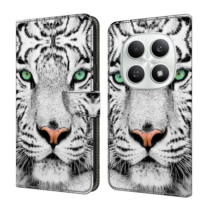 Funda para teléfono de cuero vegano pintado con efecto cristal, For Redmi Note 15 4G / 5G Global 164mm, For Redmi Note 15 Pro 5G Global 163.6mm, For Redmi 15C 5G / 4G EU 173mm / Poco C85 5G, For Redmi 15 5G Global / 15 4G SEA 169.5mm                   ...