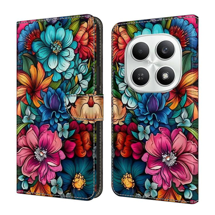 Funda para teléfono de cuero vegano pintado con efecto cristal, For Redmi Note 15 4G / 5G Global 164mm, For Redmi Note 15 Pro 5G Global 163.6mm, For Redmi 15C 5G / 4G EU 173mm / Poco C85 5G, For Redmi 15 5G Global / 15 4G SEA 169.5mm                   ...