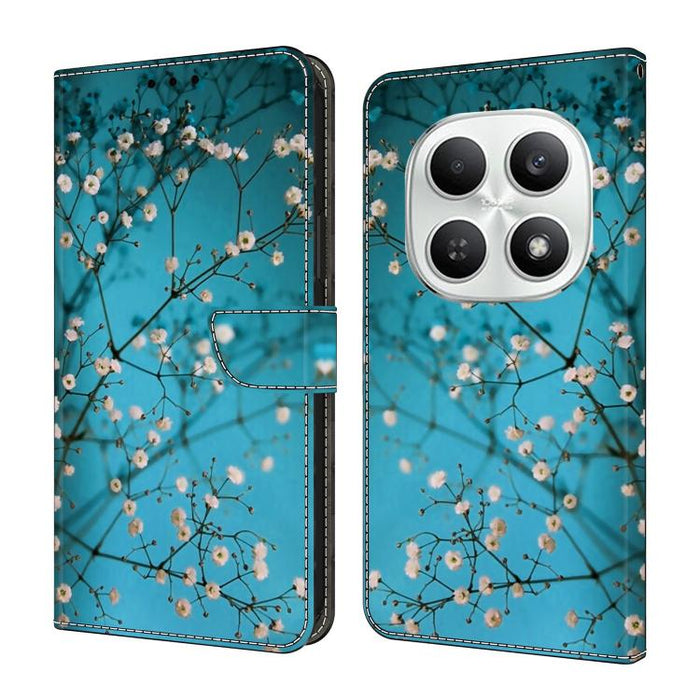 Funda para teléfono de cuero vegano pintado con efecto cristal, For Redmi Note 15 4G / 5G Global 164mm, For Redmi Note 15 Pro 5G Global 163.6mm, For Redmi 15C 5G / 4G EU 173mm / Poco C85 5G, For Redmi 15 5G Global / 15 4G SEA 169.5mm                   ...