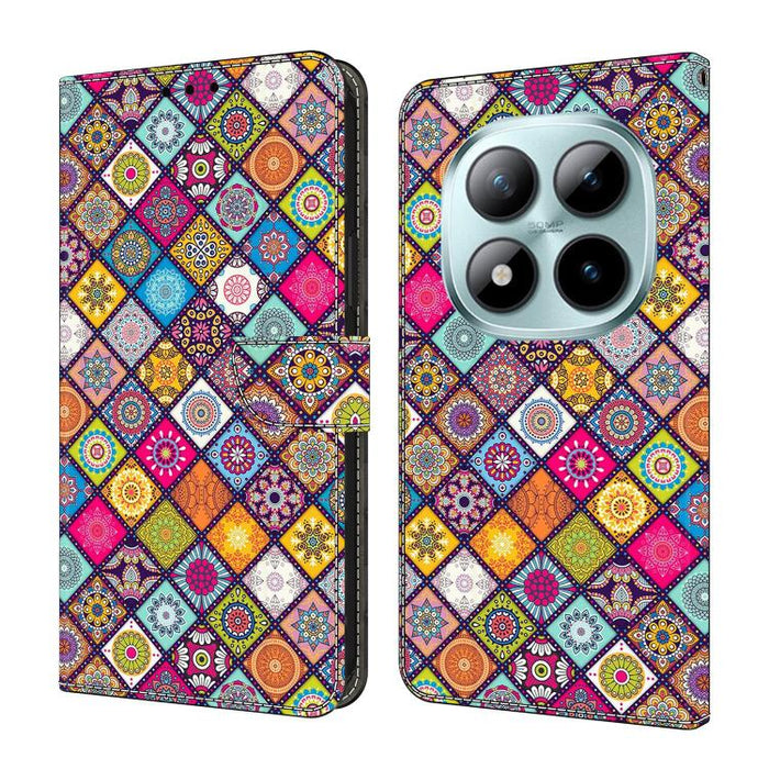 Funda para teléfono de cuero vegano pintado con efecto cristal, For Redmi Note 15 4G / 5G Global 164mm, For Redmi Note 15 Pro 5G Global 163.6mm, For Redmi 15C 5G / 4G EU 173mm / Poco C85 5G, For Redmi 15 5G Global / 15 4G SEA 169.5mm                   ...