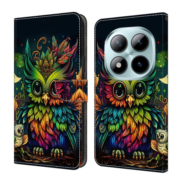 Funda para teléfono de cuero vegano pintado con efecto cristal, For Redmi Note 15 4G / 5G Global 164mm, For Redmi Note 15 Pro 5G Global 163.6mm, For Redmi 15C 5G / 4G EU 173mm / Poco C85 5G, For Redmi 15 5G Global / 15 4G SEA 169.5mm                   ...