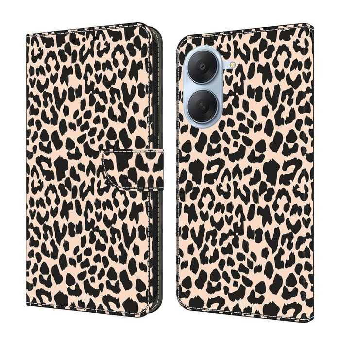 Funda para teléfono de cuero vegano pintado con efecto cristal, For Redmi Note 15 4G / 5G Global 164mm, For Redmi Note 15 Pro 5G Global 163.6mm, For Redmi 15C 5G / 4G EU 173mm / Poco C85 5G, For Redmi 15 5G Global / 15 4G SEA 169.5mm                   ...